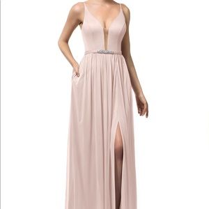 Azazie Leah Dusty Rose